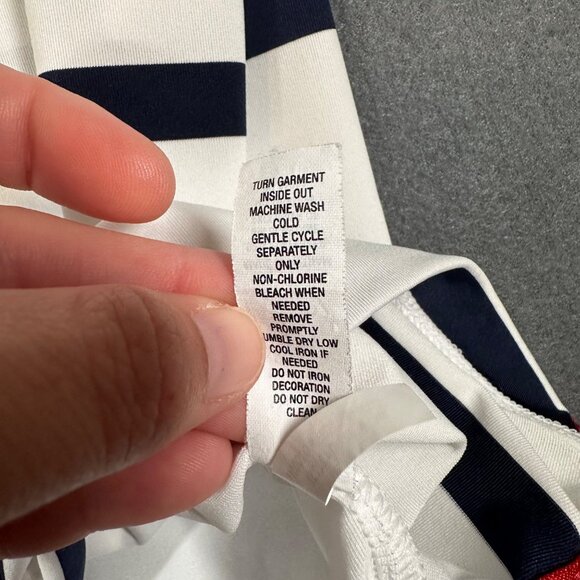 Ralph Lauren RLX Mens L White Stripe Ryder Cup USA 2016 Logo Golf Polo Shirt - Picture 9 of 12